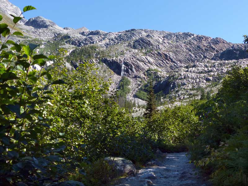 Sentier du Grand Glacier (Illecillewaett) : à
                  travers la moraine