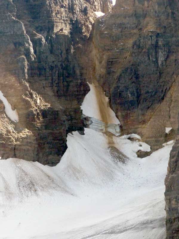 Lake Louise : avalanche dans Abbott Pass