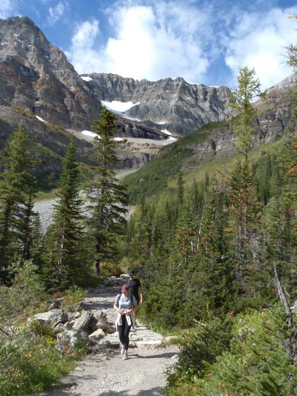 Retour sur le Sentier de la Plaine des Six
                    Glaciers