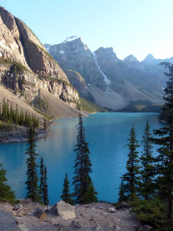 Le soleil a quitté le Lac Moraine