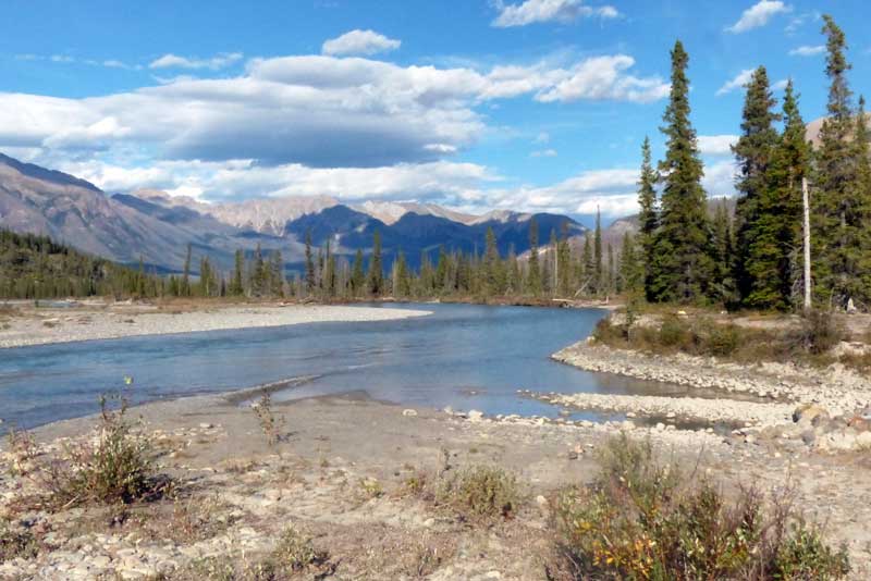 Saskatchewan Crossing vers l'aval
