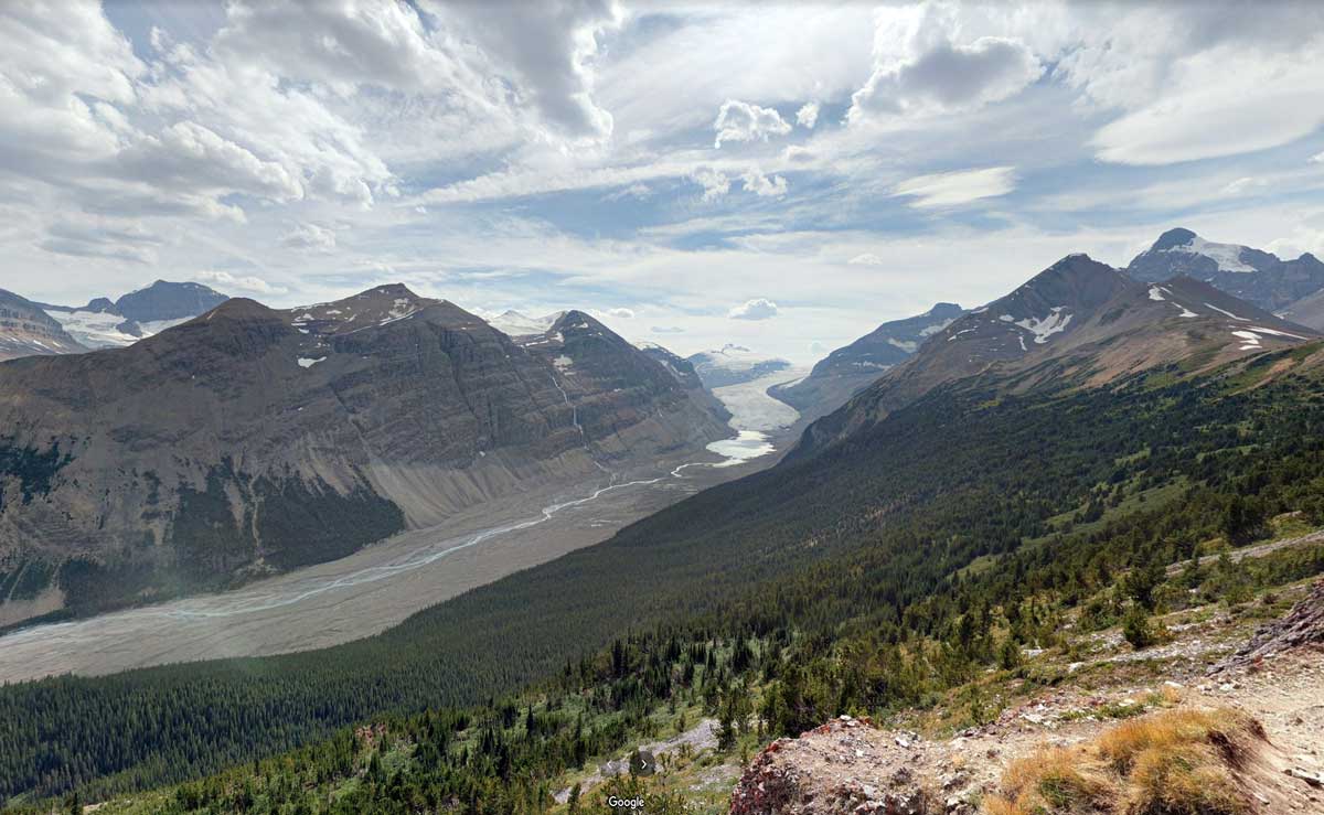 Vallée du Glacier Saskatchewan (Google)