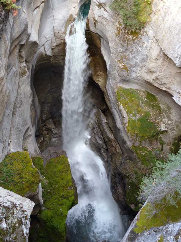 Canyon de la Maligne : cascade