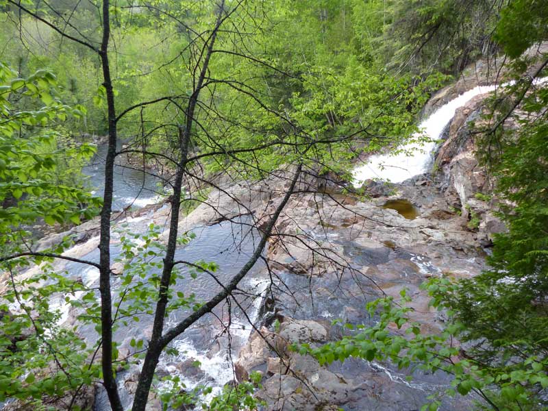 La Tuque : haut de la 3ème chutes de la
                  Petite-Riviere-Bostonnais