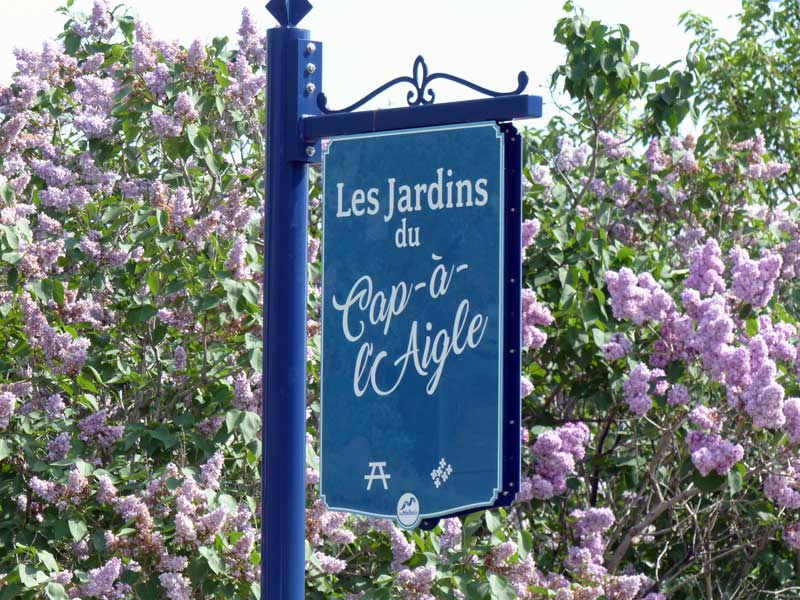 Cap-à-l'Aigle : les jardins des lilas