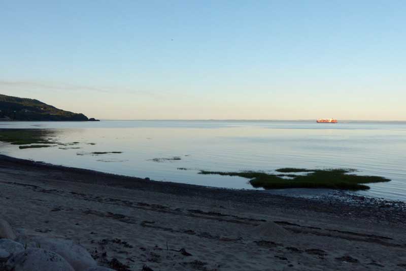 St-Joseph-de-la-Rive : crépuscule sur le fleuve