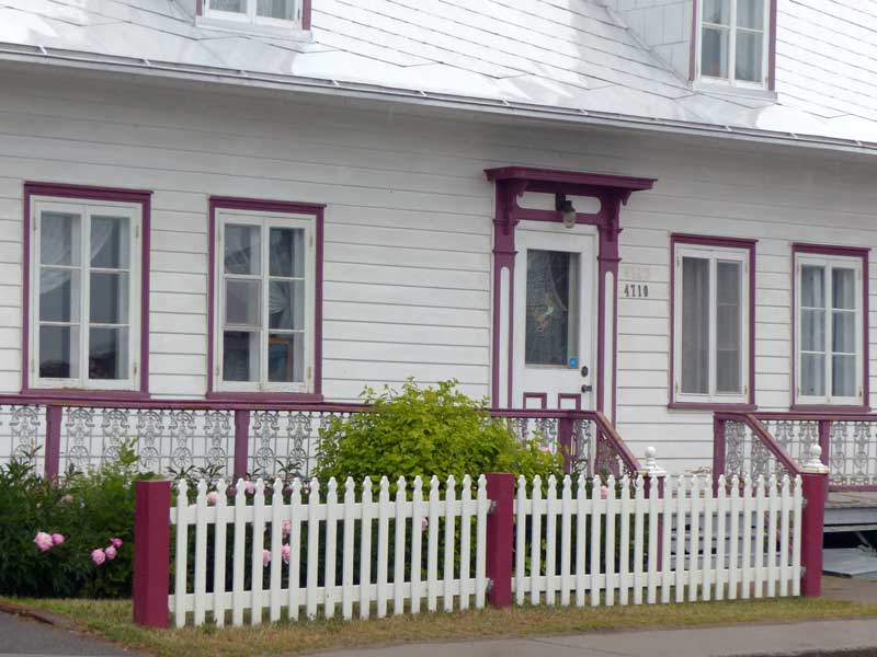 Détail de la maison de
                        St-Jean-de-l'Ile-d'Orléans