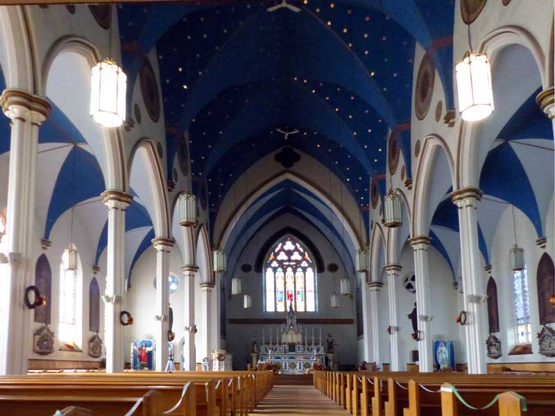 Tignish : nef de l'église St-Simon et St-Jude