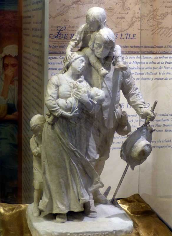 Musée acadien de Miscouche : Famille acadienne,
                    par Louis-Phiippe-Hébert (1908)