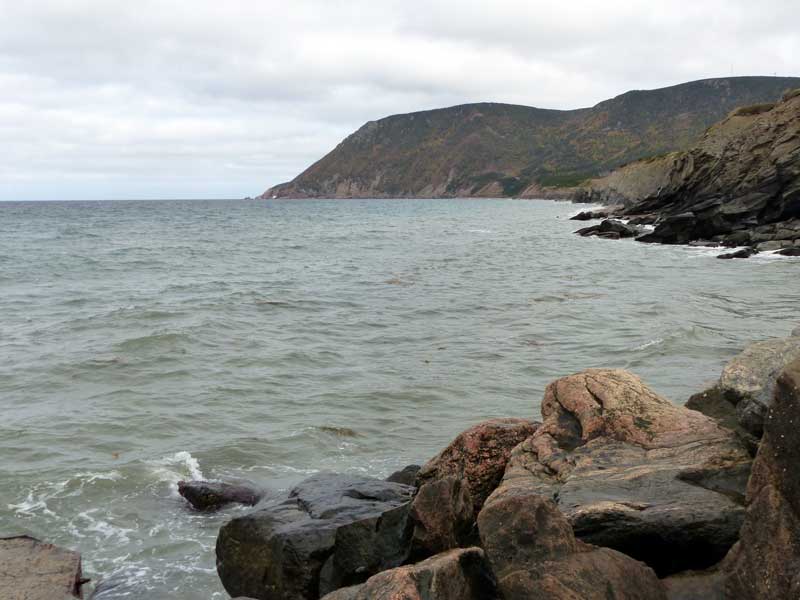 Bay-St.
                    Lawrence : les falaises côté est