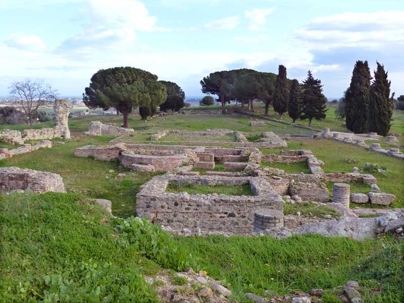 Aleria, parc archéologique : therme, Capitole et forum