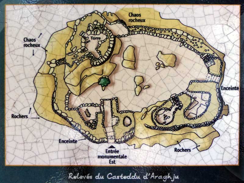 Plan
              du Casteddu d'Araghju
