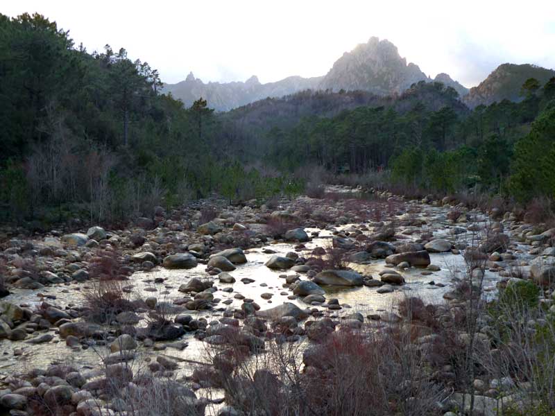 En franchissant la rivière Solenzara