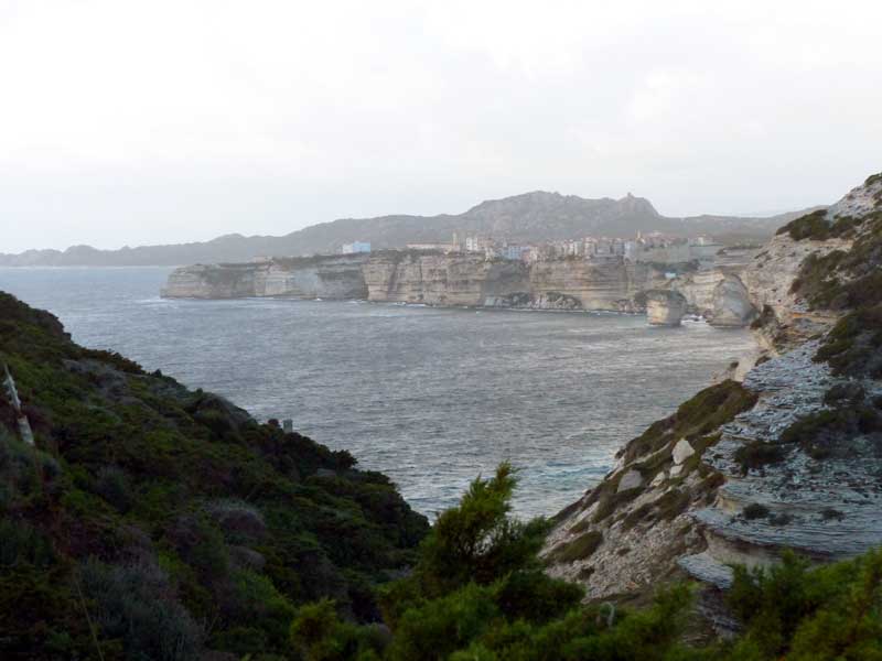 Bonifacio depuis le Capo Pertusato