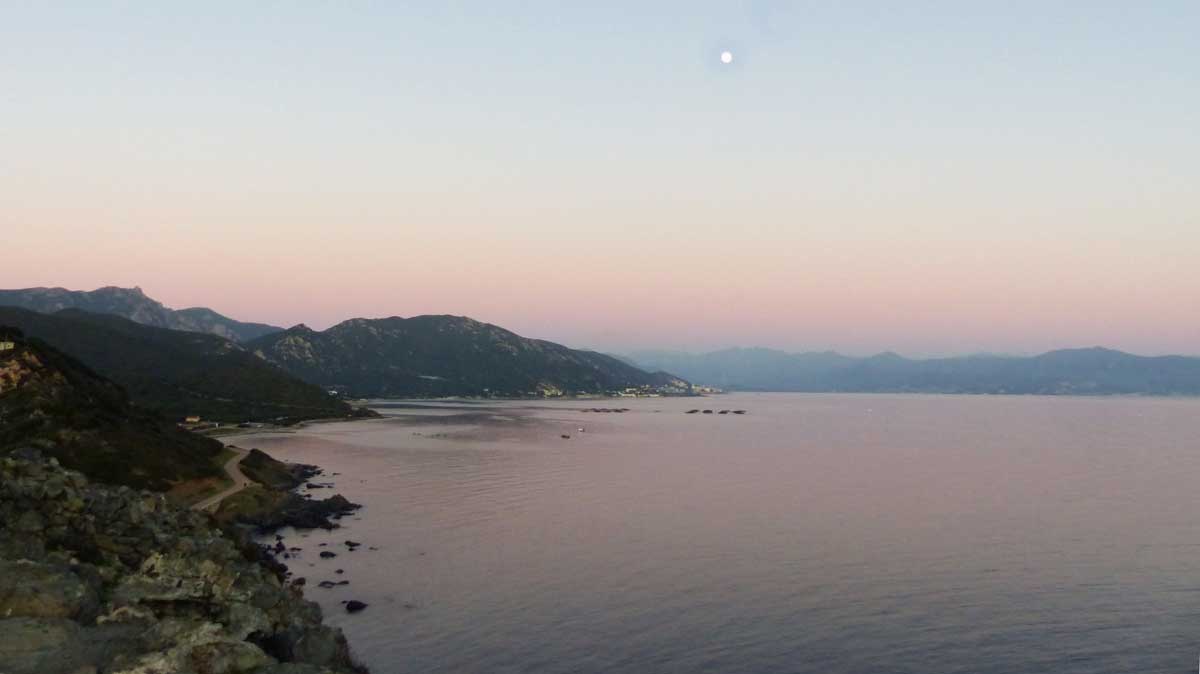 Crépuscule sur le Golfe d'Ajaccio