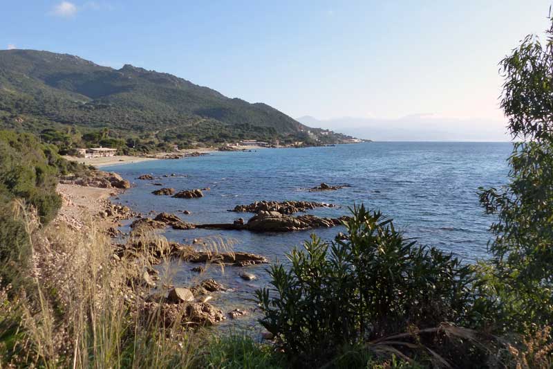 Route-des-Sanguinaires-plage-devant-mon-bivouac