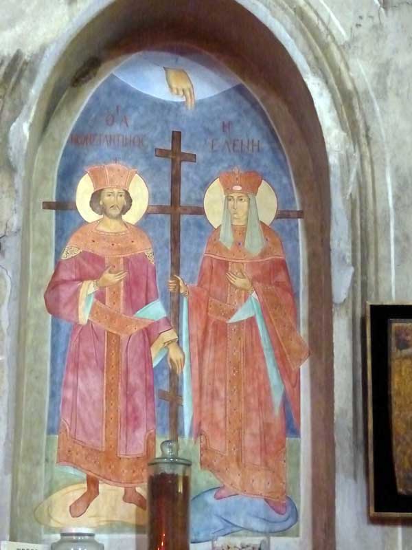 St Spiridon de Cargèse : St Constantin et Ste
                  Hélène