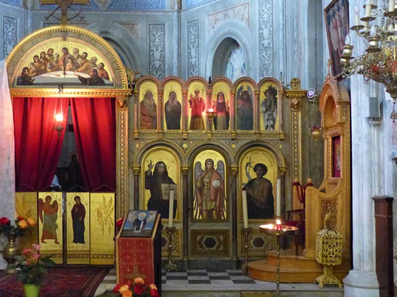 Iconostase de l'église St Spiridon de Cargèse