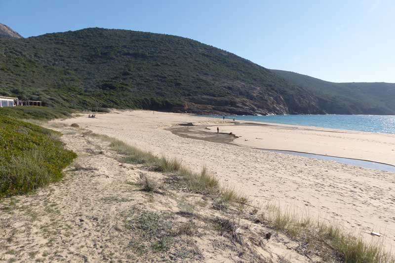 Plage d'Arone vers le sud
