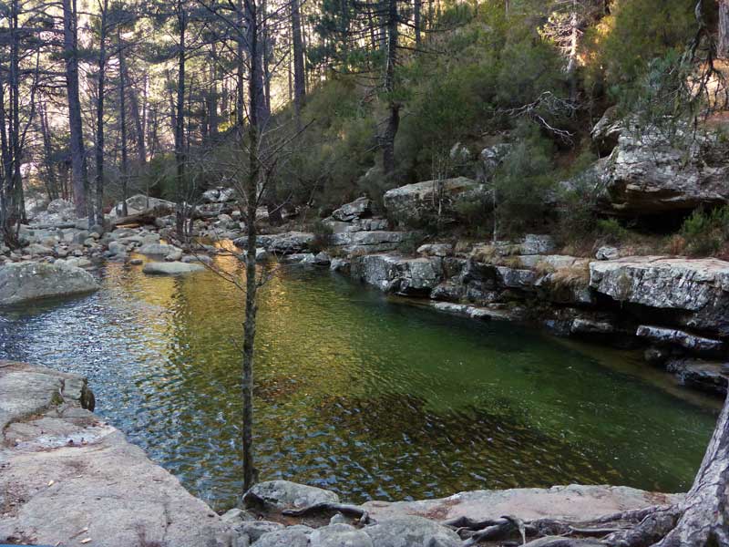 Cascades d'Aïtone : le bassin