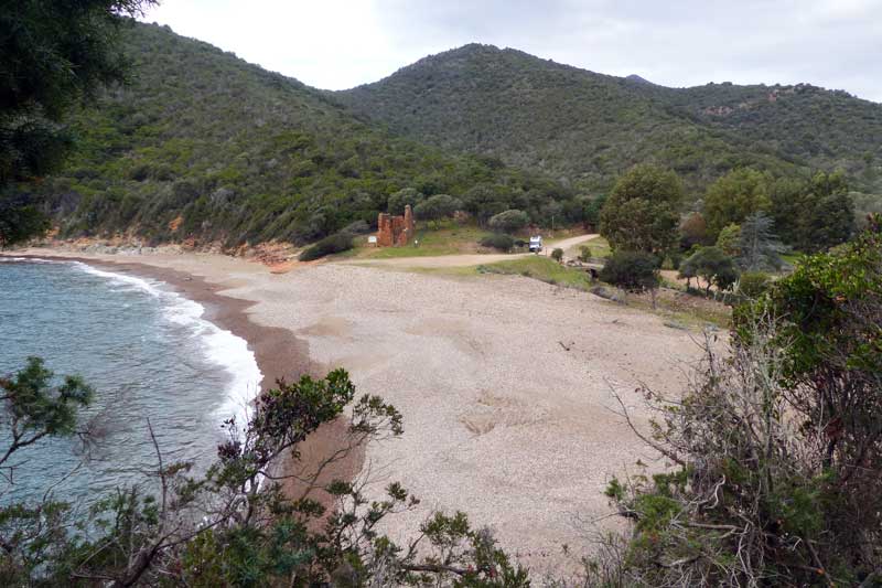 Plage-de-Gradelle depuis le cap à l'est