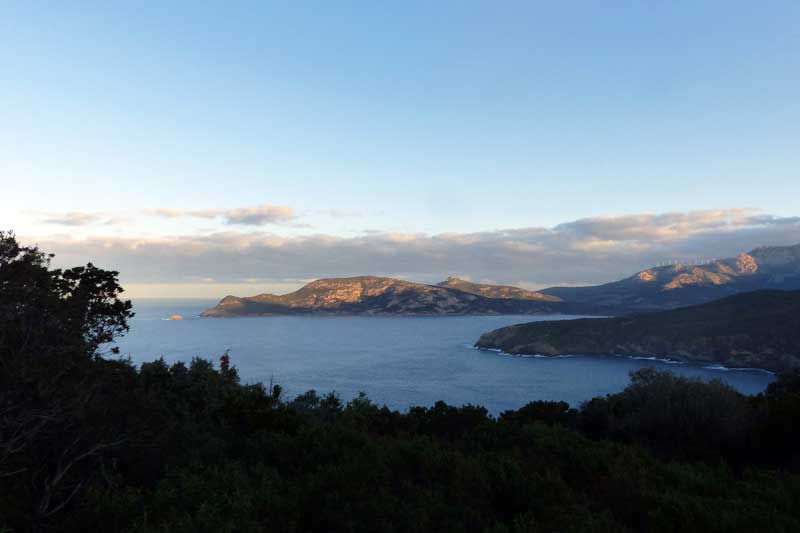 La côte depuis la Route-81b entre Galeria et
                  Calvi