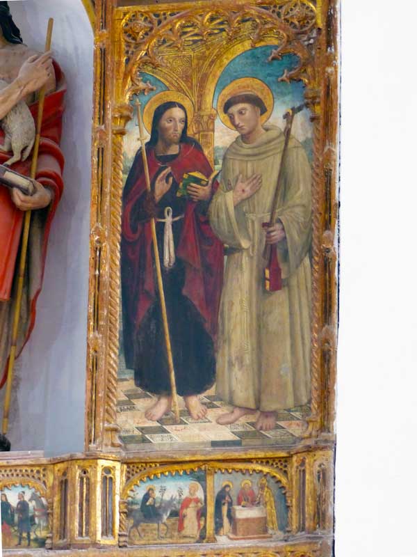 Détail du retable-polyptyque de la
                    cathedrale-St-Jean-Baptiste