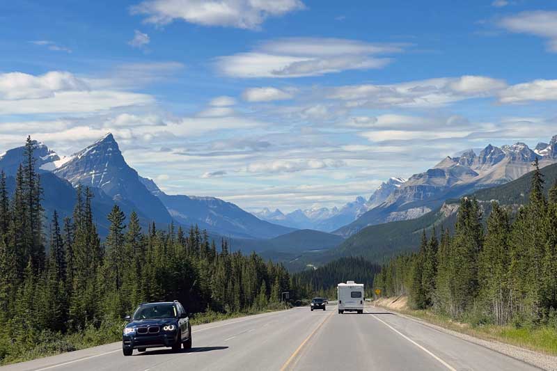 Suite de la Route 93 vers le nord.