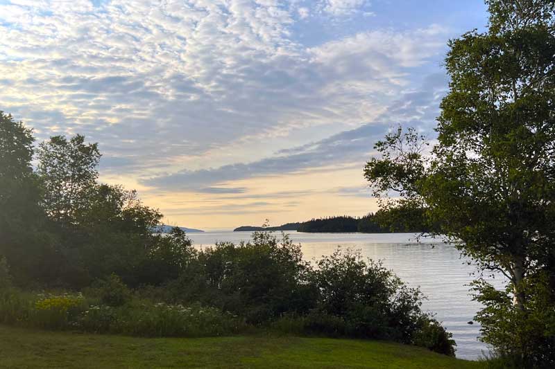 Aube-devant-mon-bivouac à Rossport