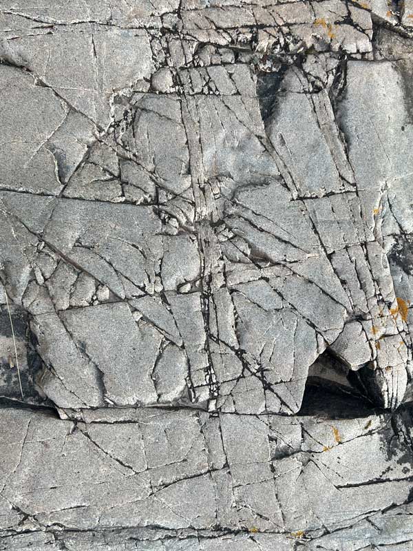 Le rocher burine-par-la glaciation et le
                    climat