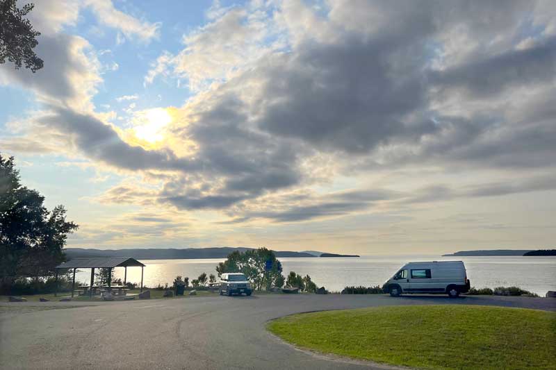 Pause sur l'aire de rpos ràs de Rossport