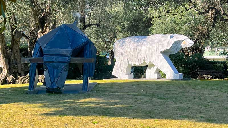 Cap Martin sculptures du jardin public