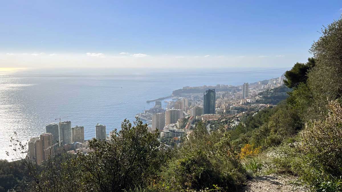 En route vers Nice, Monaco depuis la Grande Corniche
