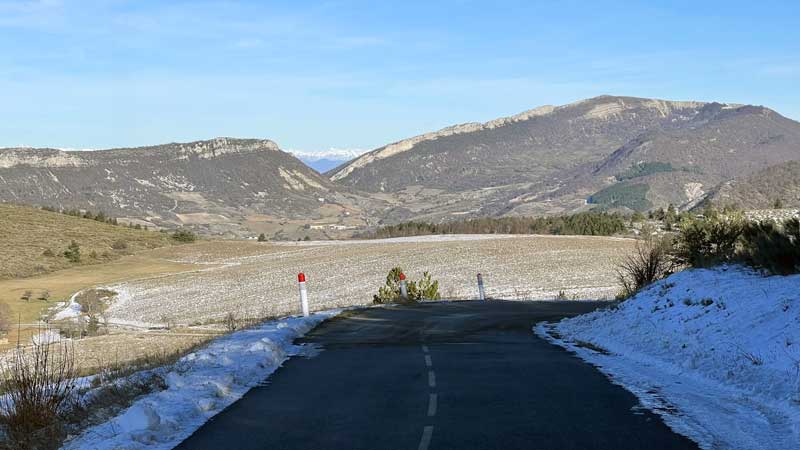 En descendant du col de l'Homme Mort