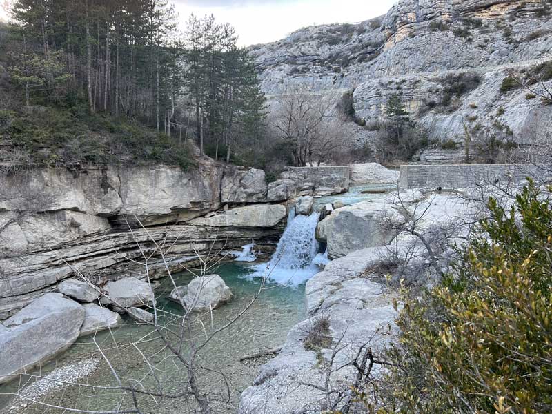 Gorges de la Méouge : cascade