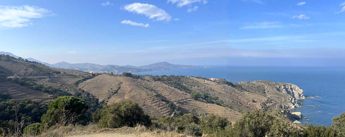 Belvédère vers
            Port-Vendres