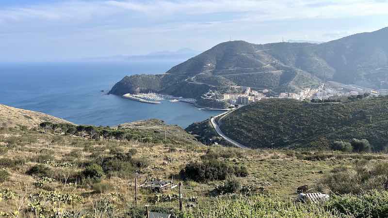 Portbou passage en Espagne au Col des Belitres