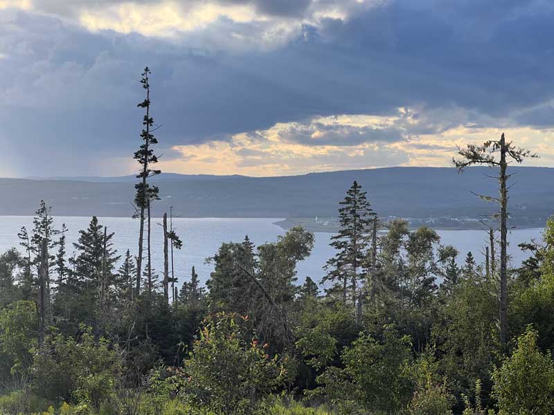 Five-Islands : le phare au loin depuis le parc
              provincial