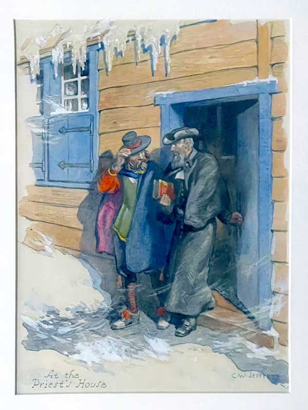 At-the-Priest-House-par-Charles-W.-Jefferys