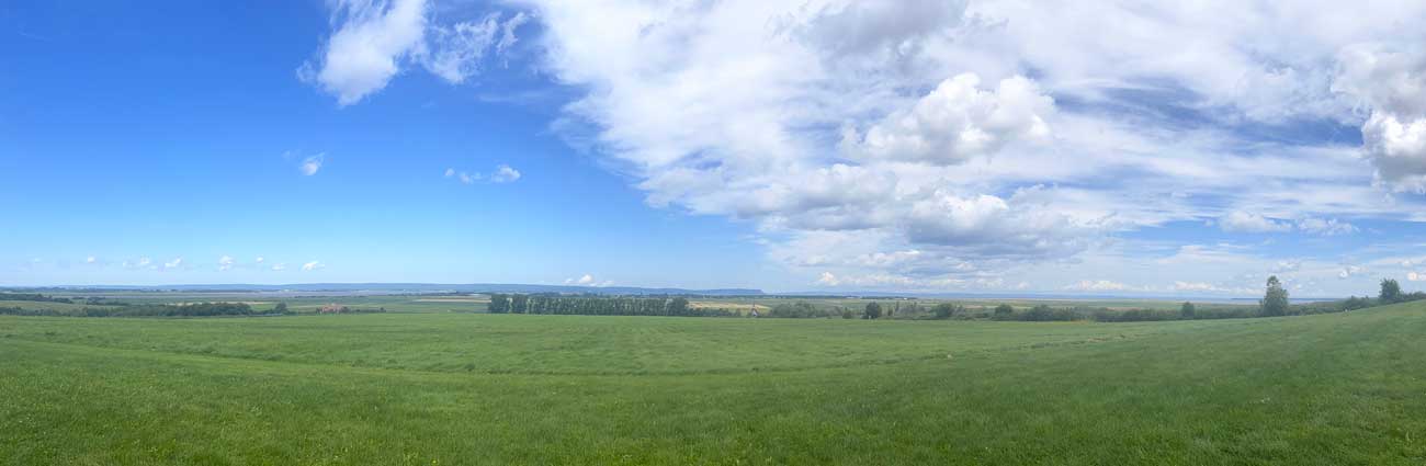 Panorama sur le site de Grandpré depuis le belvédère du
            NHS