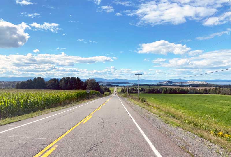 Au Québec, en descendant vers le St-Laurent