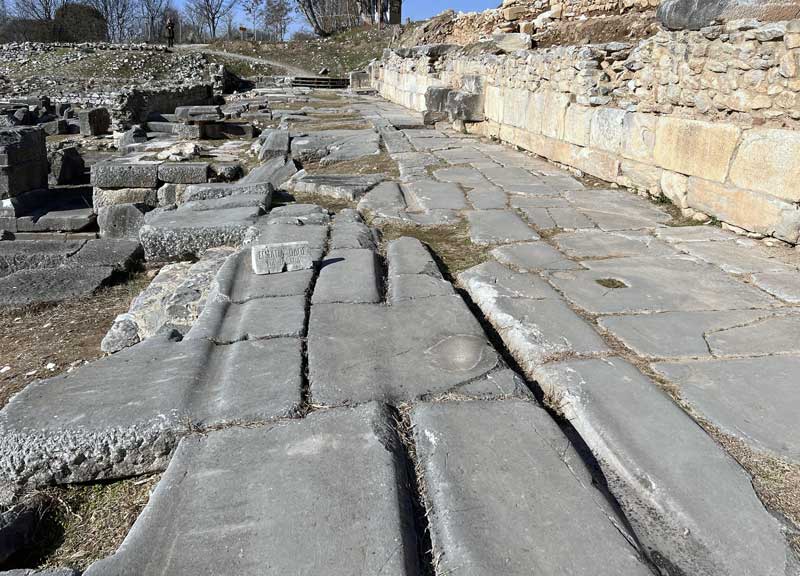 Les ornières de la Via Egnatia