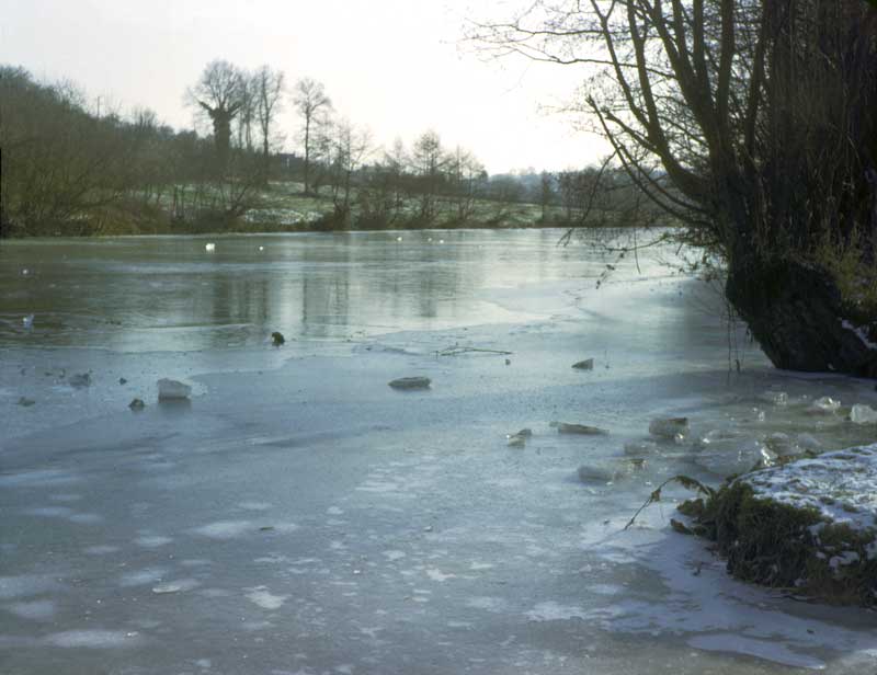 L'Orne gelée