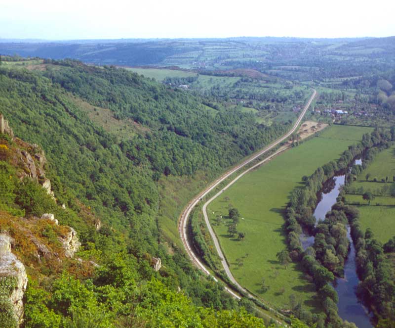 Clécy depuis les Rochers de La Houle