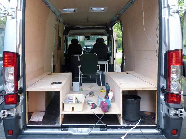 Banquettes arrières assemblées
