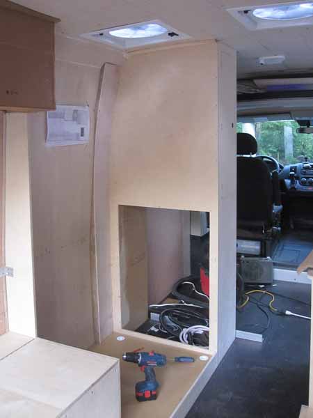 Espace du cabinet de
                  toilette