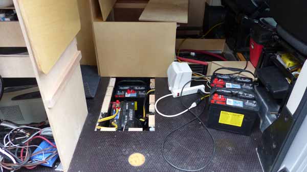 Emplacement
                  des batteries